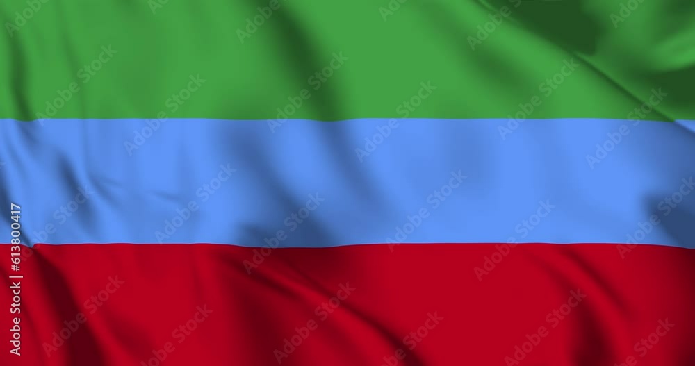 Dagestan flag. Dagestan flag background. 4k 60fps Dagestan flag. Dagestan flag background. 4k 60fps
