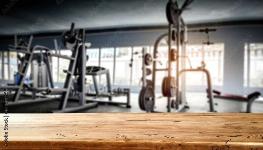 Table background of free space for your dedication and gym interior. For product display montage. Table background of free space for your dedication and gym interior. For product display montage.