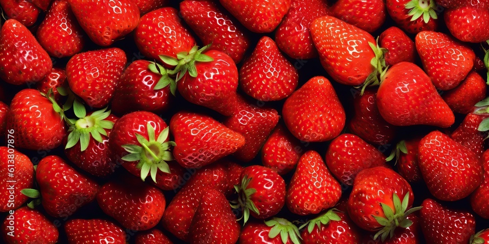 AI Generated. AI Generative. Fresh red green eco organic berry strawberry. Harvest summer farm plant vibe. Graphic Art AI Generated. AI Generative. Fresh red green eco organic berry strawberry. Harvest summer farm plant vibe. Graphic Art