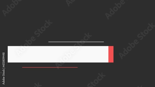 Modern lower third with empty copy space for writing custom messages, Lower third title intro design animation in 4K UHD resolution. RGBA.