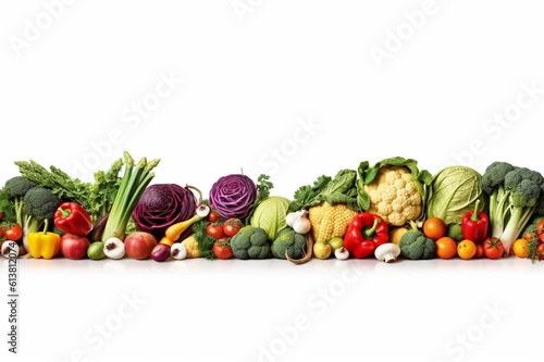 Fresh and Colorful Vegetable Collection: Isolated on White Background