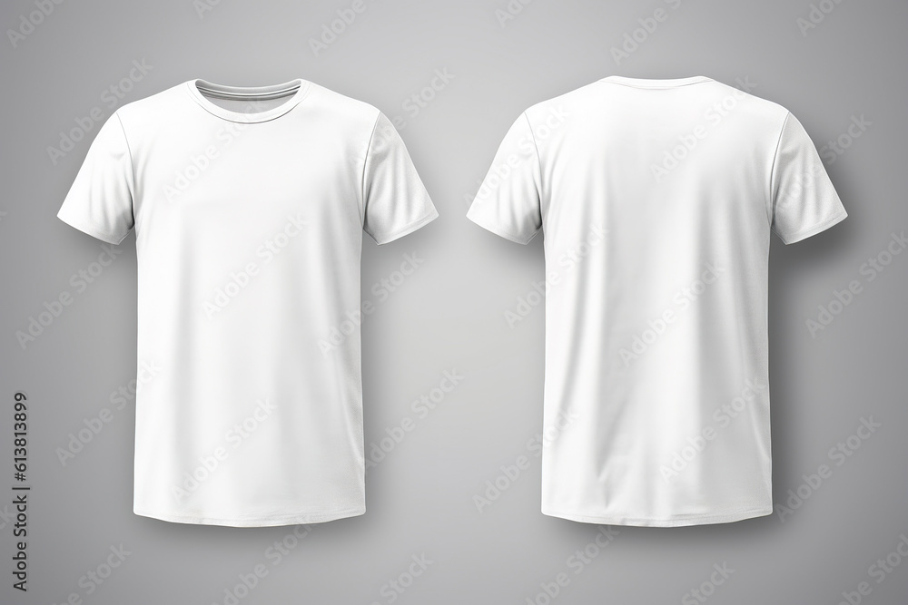 Photo white t-shirts with copy space. Created with Generative AI Photo white t-shirts with copy space. Created with Generative AI