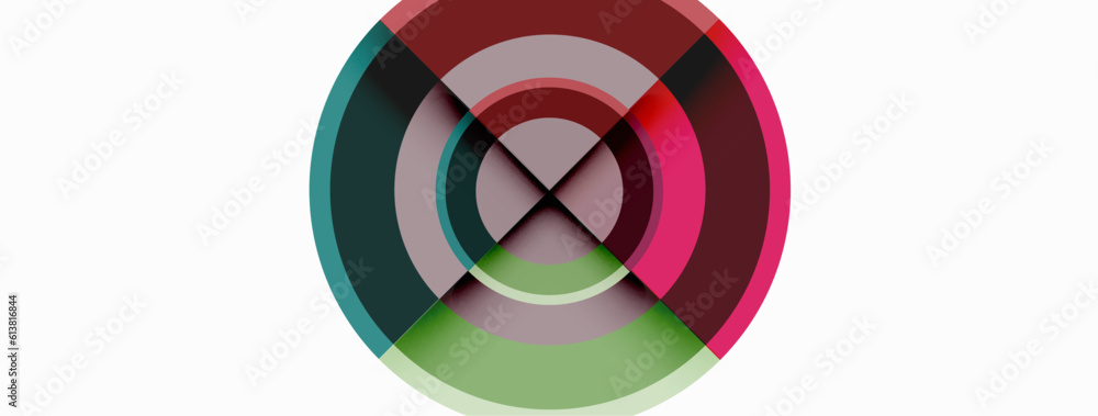 Circles with shadows trendy minimal geometric composition abstract background Circles with shadows trendy minimal geometric composition abstract background