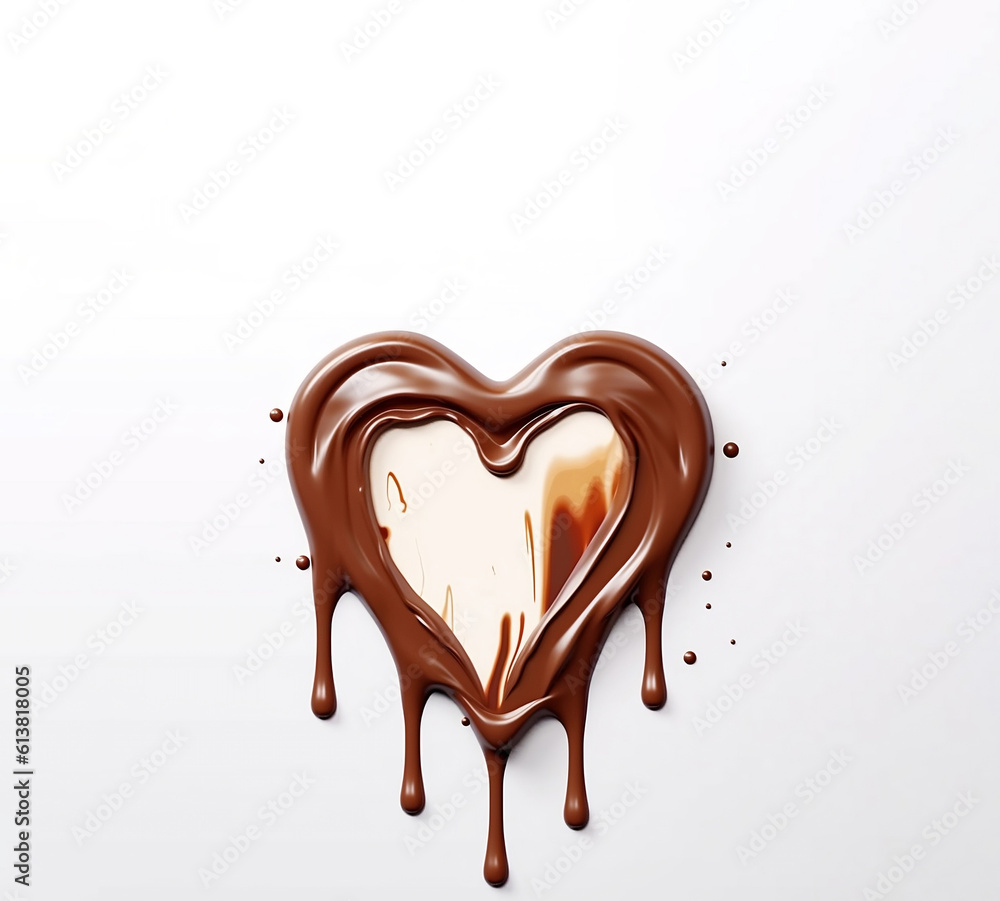 Photo of World chocolate day .world chocolate day social media post design, heart molten chocolate with copy space back ground. Ai generated Photo of World chocolate day .world chocolate day social media post design, heart molten chocolate with copy space back ground. Ai generated