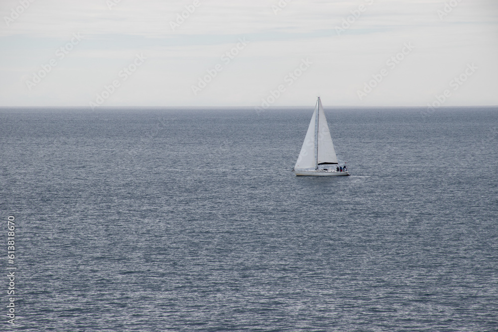 White sailboat