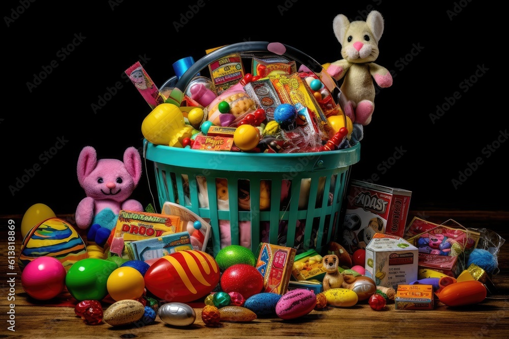 Filled Easter basket