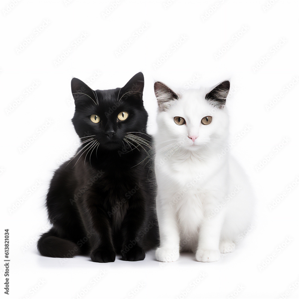 Fototapeta premium beautiful fluffy cat illustration using Generate AI tool 