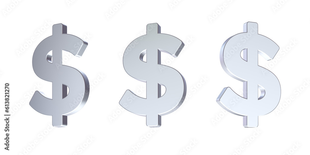 Dollar 3D icon Dollar 3D icon