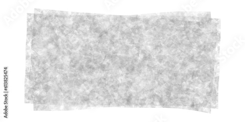 White semitransparent sheets of greaseproof paper with grunge texture. Food baking parchment or wrapping package. Top view of nonstick wax papyrus. Vector illustration. Grainy bake sheet mockup photo
