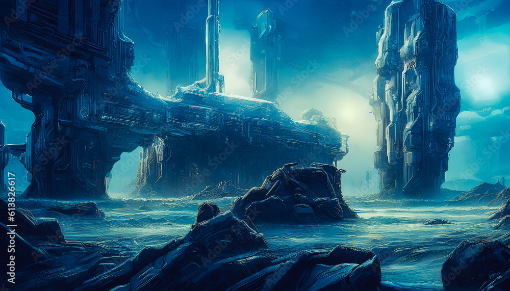 World of Quantum Computer Structures in a Futuristic Setting, Generative AI World of Quantum Computer Structures in a Futuristic Setting, Generative AI