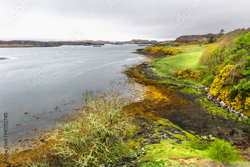 Stunning panorama, view of Scottish landscape, Highlands, Scotland, Isle of Sky