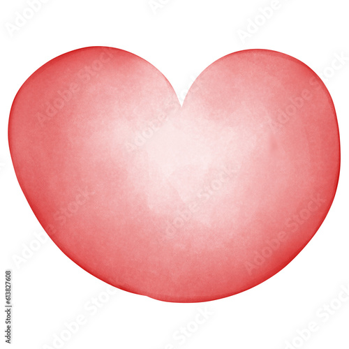 Single red heart decoration