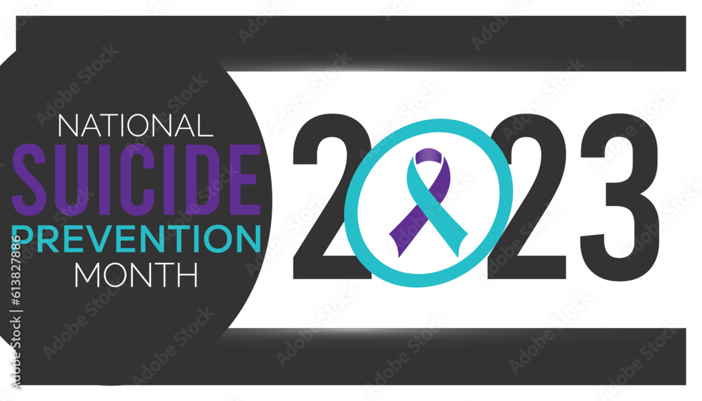 Vector illustration on the theme of National suicide prevention month observed each year during September banner, Holiday, poster, card and background design. Vector illustration on the theme of National suicide prevention month observed each year during September banner, Holiday, poster, card and background design.