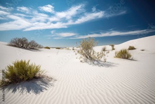 Pristine white sand dunes