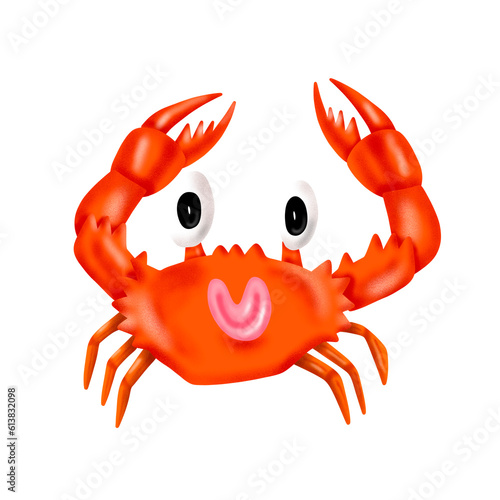 Orange Crab Cartoon