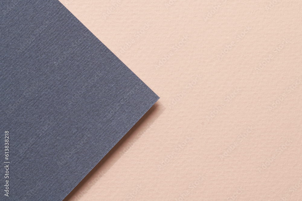 Rough kraft paper background, paper texture blue beige colors. Mockup with copy space for text Rough kraft paper background, paper texture blue beige colors. Mockup with copy space for text