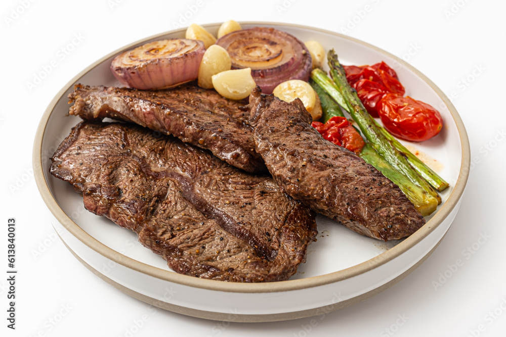 Oyster Blade Steak on a white background
