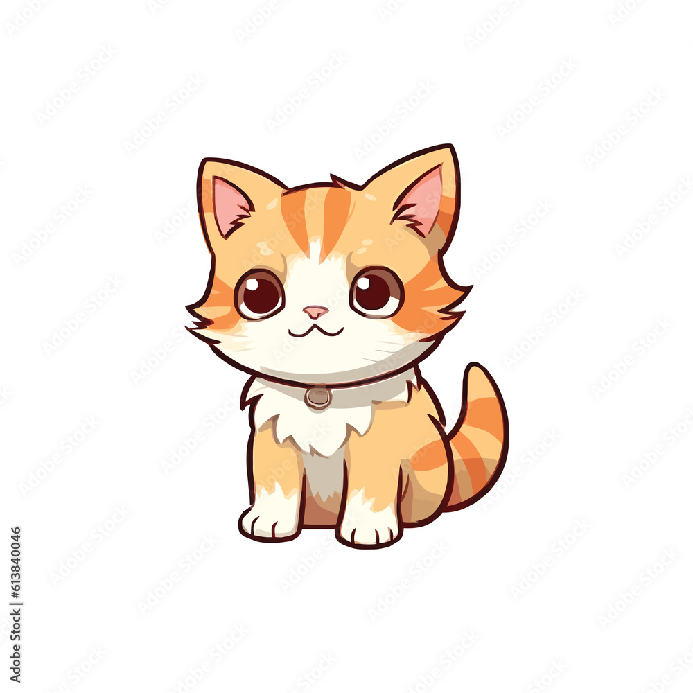 Captivating Cat: Cute 2D Character Design