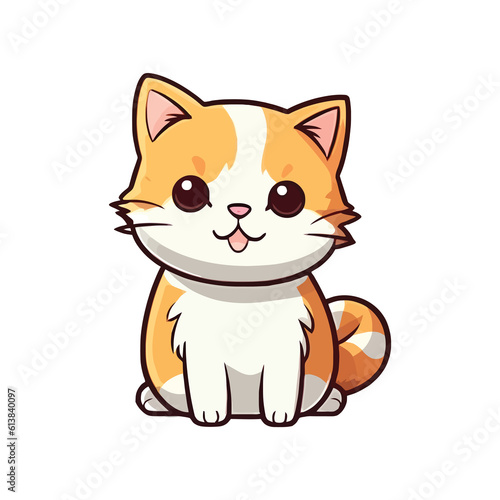 Captivating Cat  Cute 2D Character Design