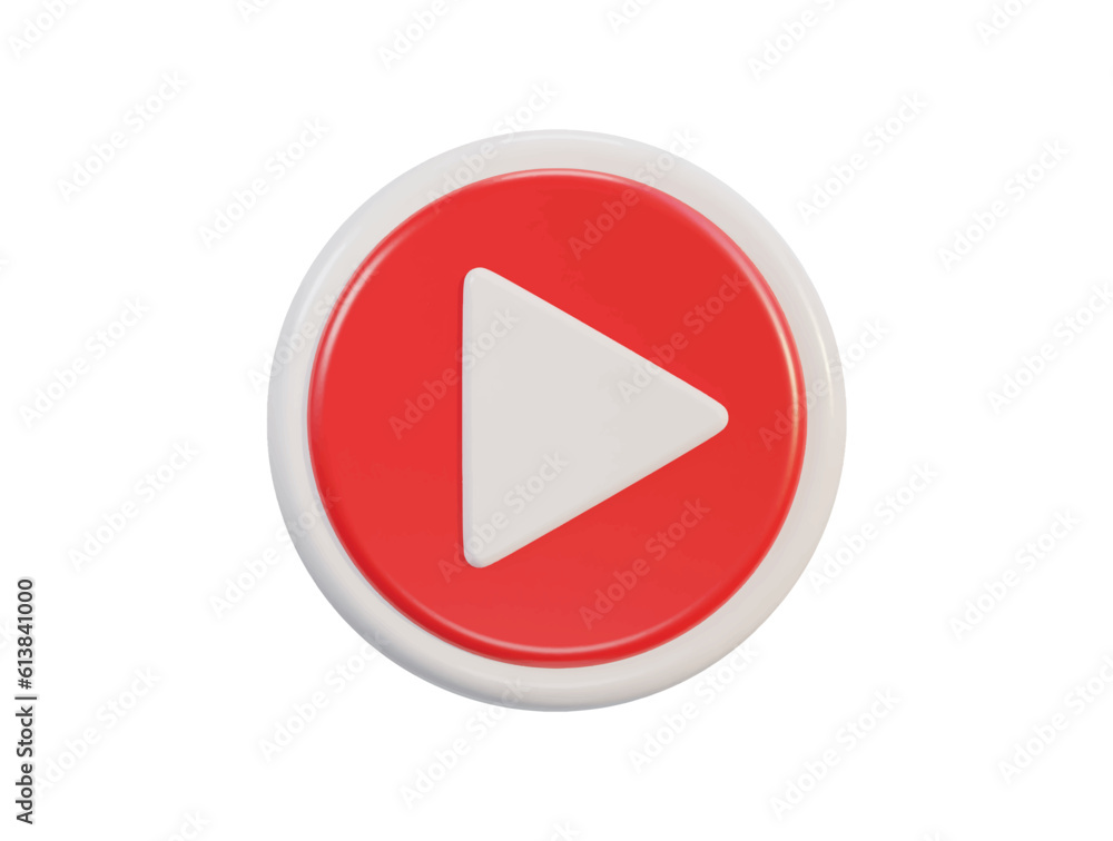 Vector 3d realistic play button vector illustration for destination Vector 3d realistic play button vector illustration for destination