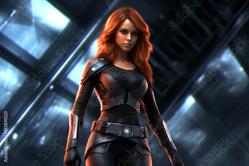 Space girl - generative AI