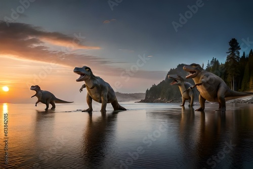 tyrannosaurus dinosaur 3d render