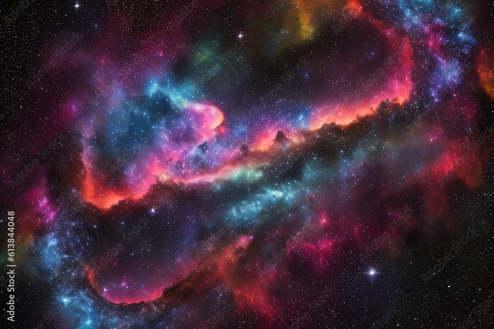 background with galaxy space, generative ai