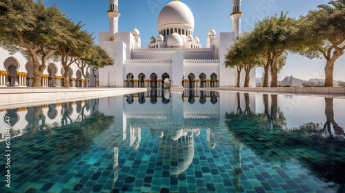 Canvastavla Sheikh Zayed Grand Mosque in Abu Dhabi showcasing architectural design and detai
