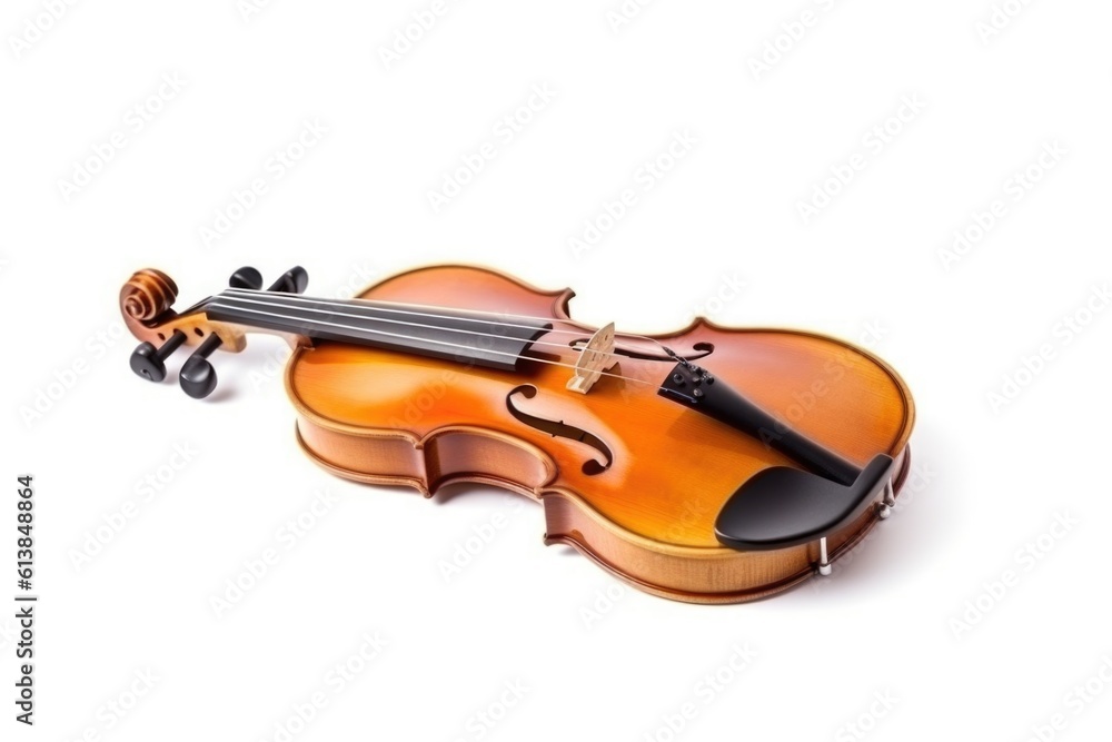 violin isolated on white, ai generative violin isolated on white, ai generative