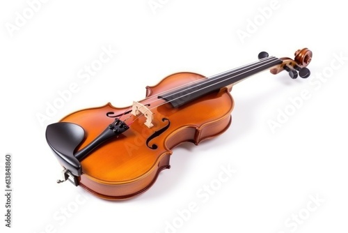 violin isolated on white, ai generative