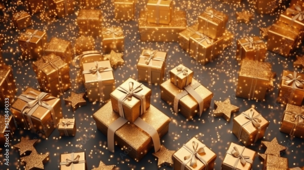 christmas gift box, ai generative
