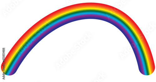 rainbow vector on white background