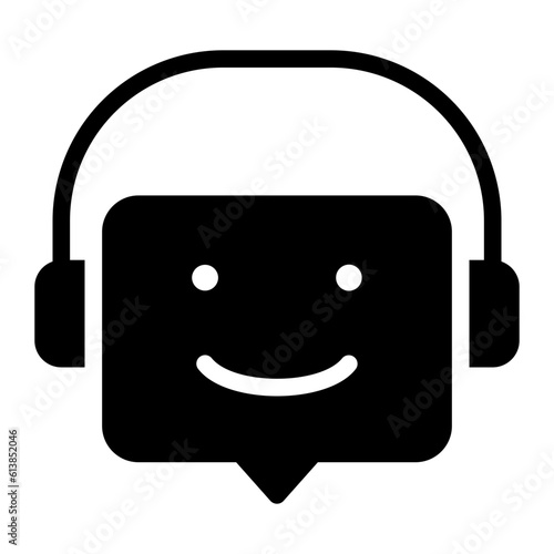 chatbot glyph icon