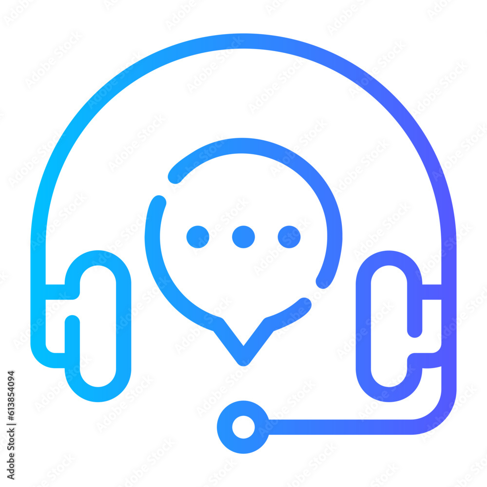 Obraz premium customer service gradient icon