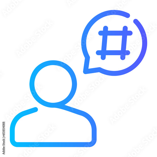 feedback gradient icon