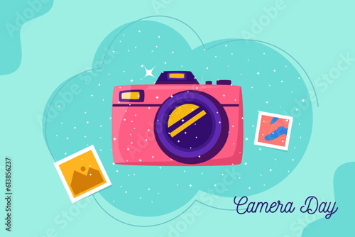 Cute Camera and photography Template Illustration