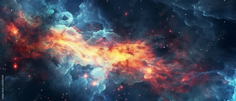 Abstract galactic background. Generative AI Abstract galactic background. Generative AI