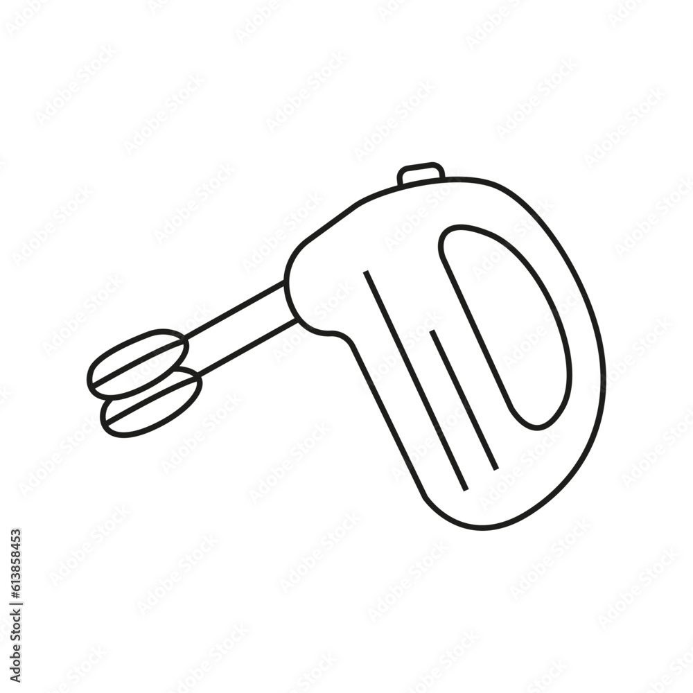 Vector illustration of mixer in doodle style Vector illustration of mixer in doodle style