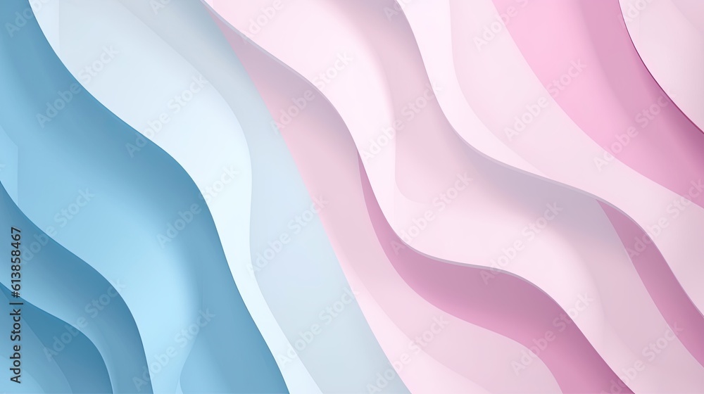 minimal TRANS gender background with light blue and pink colors, simple pastel wavy background - Generative ai minimal TRANS gender background with light blue and pink colors, simple pastel wavy background - Generative ai