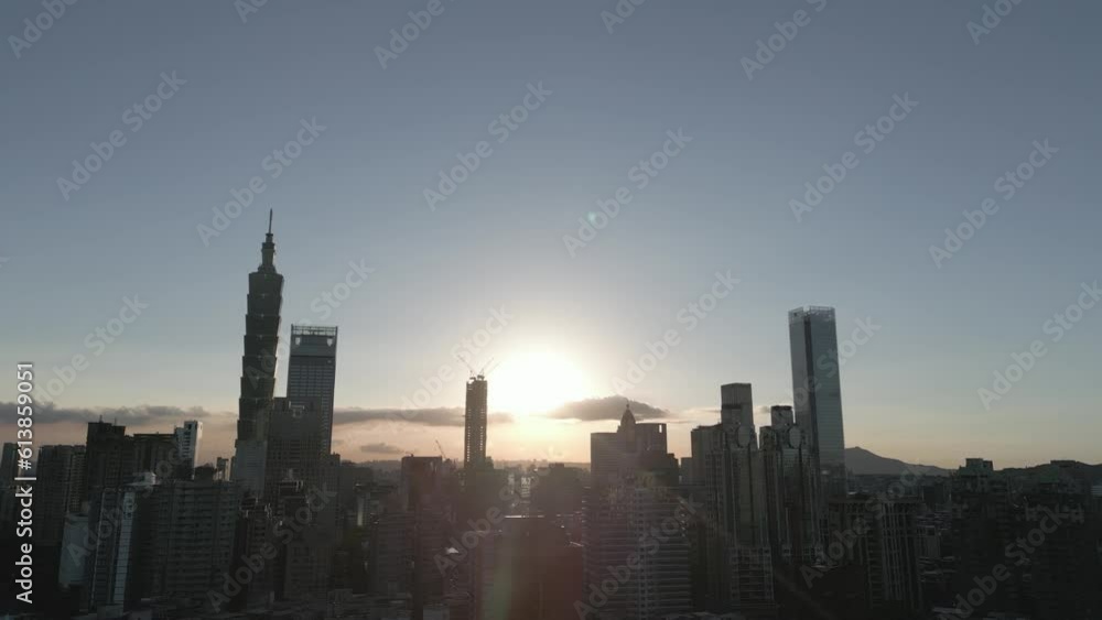 The view of Taipei city. The view of Taipei city.