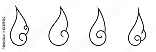 soul and spirit icon doodle ki chakra zen aura element