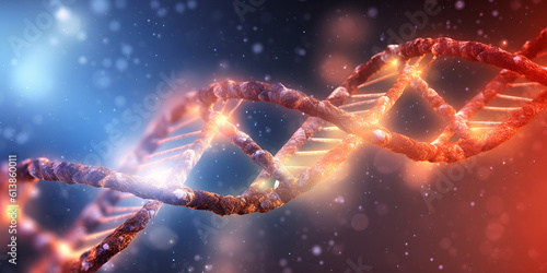 Unlocking the Mysteries of DNA: Exploring the Genetic Blueprint of Life through In-Depth Research and Scientific Breakthroughs generative with AI photo