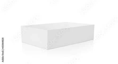 Принти на полотні blank packaging white cardboard box transparent background