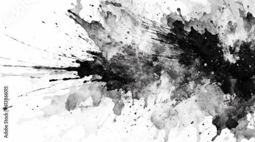black ink splat background