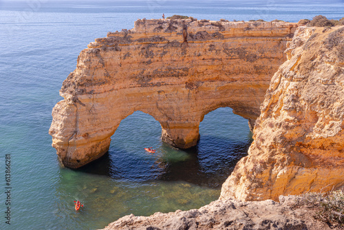 Algarve caves on the Portugal Coast