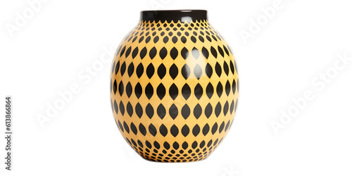 Isolated ceramic vase