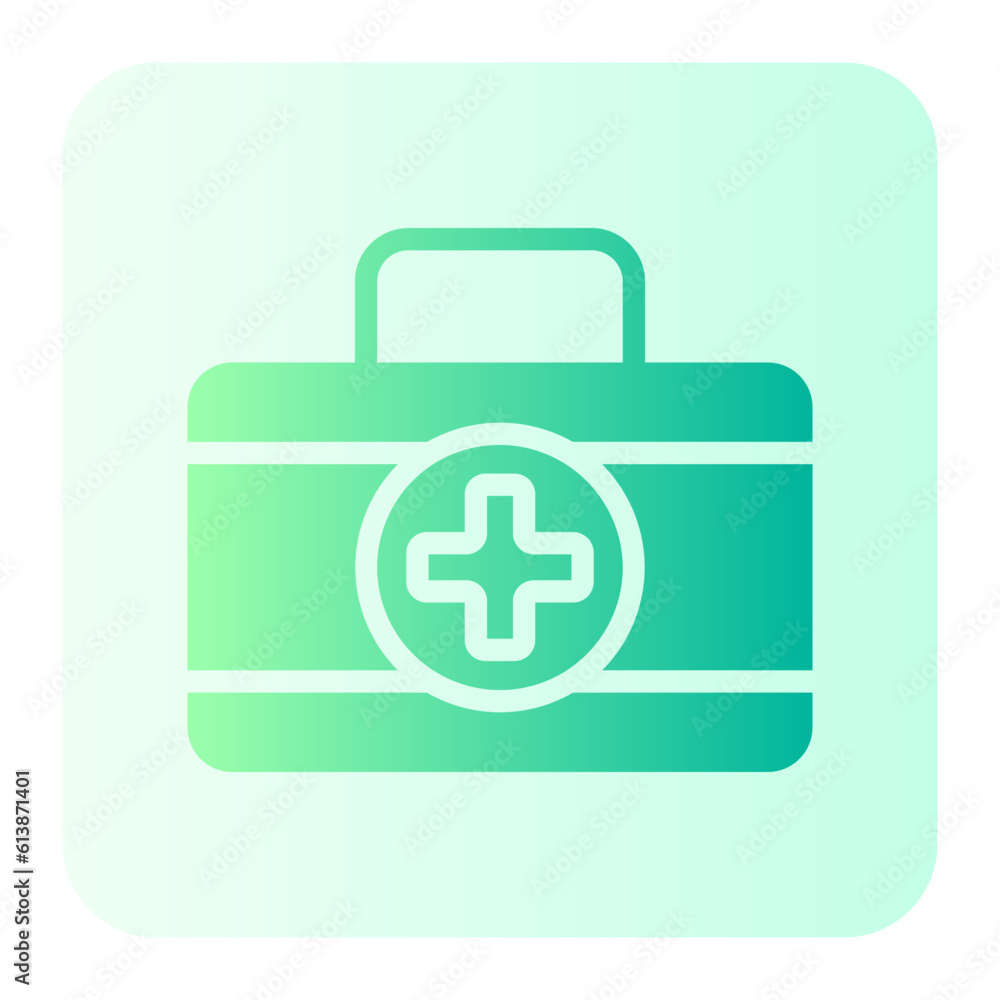 Obraz premium first aid kit gradient icon