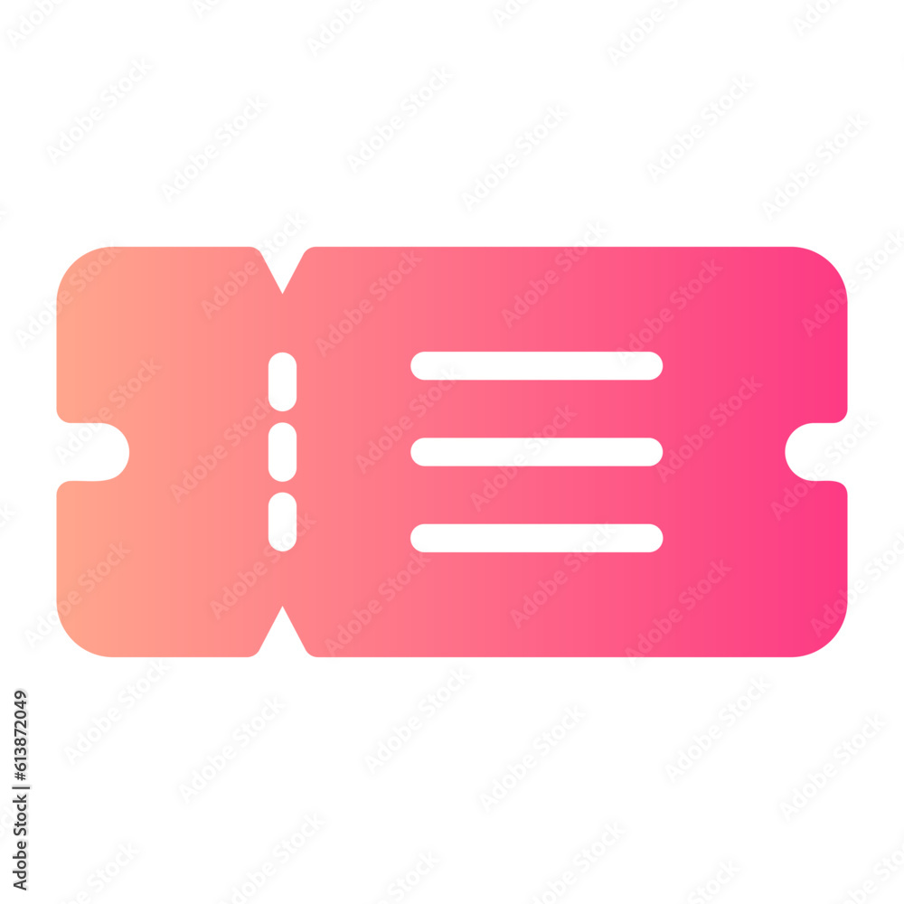 tickets gradient icon tickets gradient icon