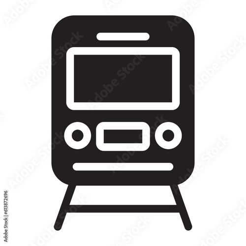 train glyph icon