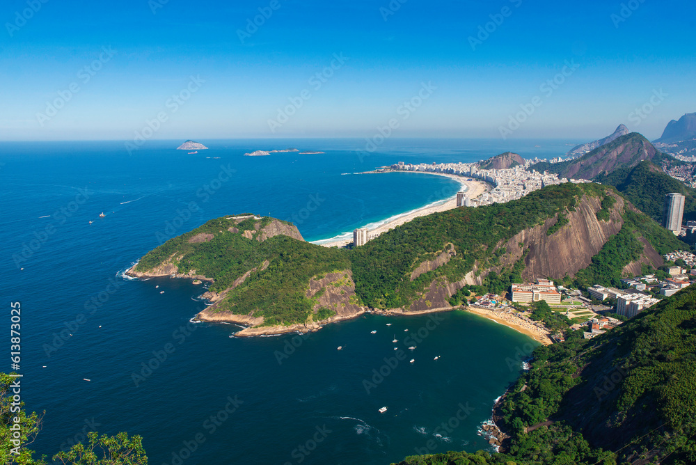 Famous View of Rio de Janeiro Coast from the Sugarloaf Mountain